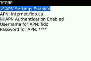 APN Settings Screenshot APN Settings Screenshot