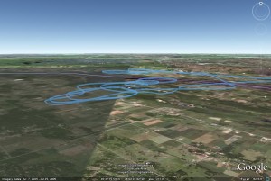 Flight 2 GPS Log Oblique