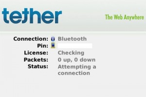 Tether Attempting Connection Screenshot Tether Attempting Connection Screenshot