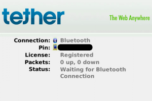 Tether Success Screenshot Tether Success Screenshot